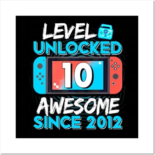 10th Birthday Boy Level 10 Unlocked 2012 Video Posters and Art